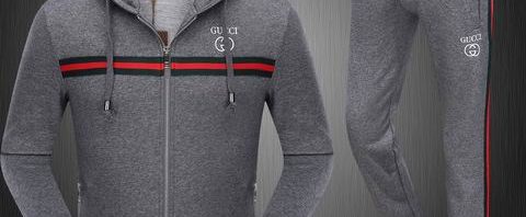 Agasalho Cinza com Capuz Gucci