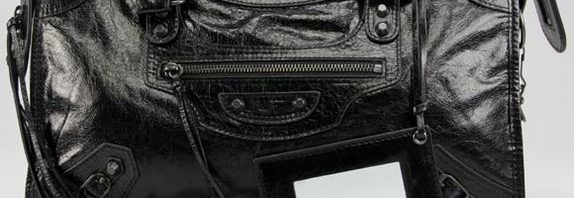 Bolsa Couro Balenciaga Motorcycle