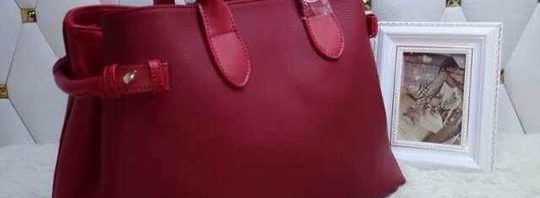 Bolsa Couro Vermelha Burberry