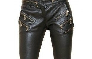 Calça Couro Balmain