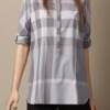 Camisa Xadrez Fem. Burberry