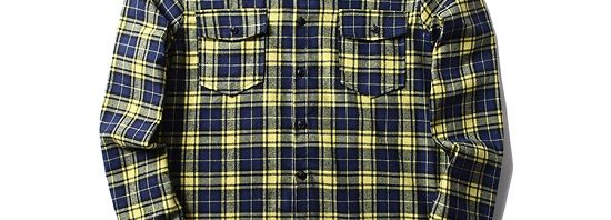 Camisa manga longa xadrez Off White
