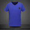 Camiseta Gola V Azul Philipp Plein
