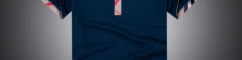 Camiseta Polo Azul Burberry