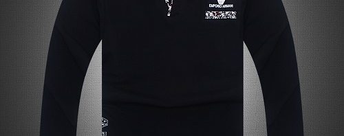 Camiseta Polo Manga Longa Giorgio Armani