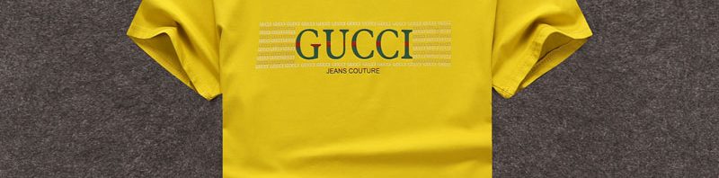 Camiseta amarela Gucci