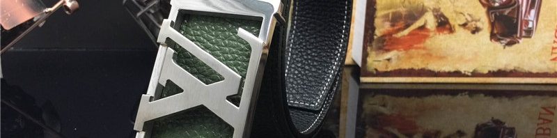 Cinto Couro Verde Louis Vuitton