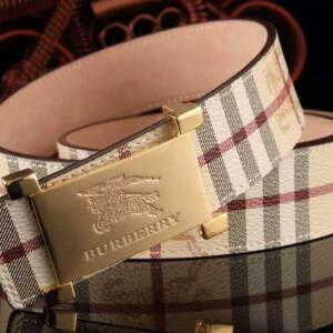 Cinto Couro Xadrez Burberry