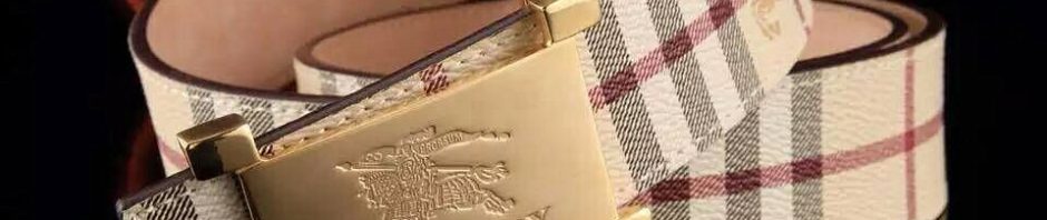 Cinto Couro Xadrez Burberry