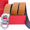 Cinto Marrom de Couro Salvatore Ferragamo