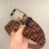Cinto couro Fendi