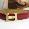 Cintos Vermelho de Couro Hermes