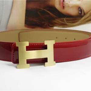 Cintos Vermelho de Couro Hermes