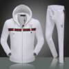 Conjunto de Agasalho Branco com Capuz Gucci