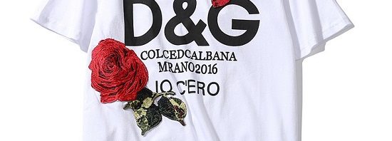Dolce&Gabbana Camiseta Floral com Logo