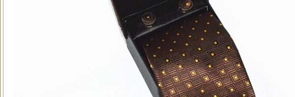 Gravata Abotoaduras Emporio Armani