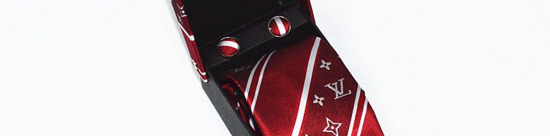 Gravata Abotoaduras Lenço Louis Vuitton