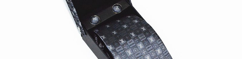 Gravata Abotoaduras Lenço Louis Vuitton