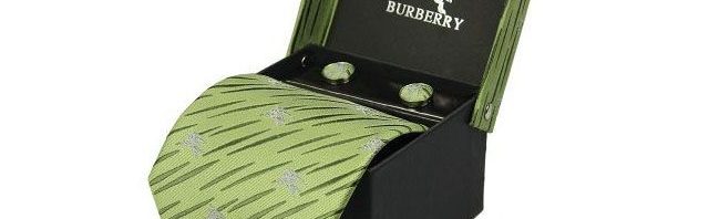 Gravata+Abotoaduras Burberry