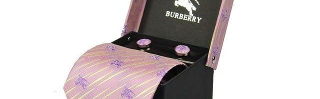 Gravata+Abotoaduras Burberry
