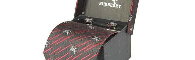 Gravata+Abotoaduras Burberry