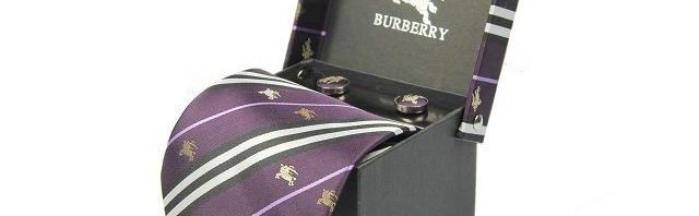 Gravata+Abotoaduras Burberry