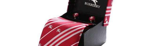 Gravata+Abotoaduras Burberry