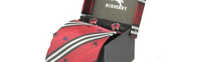 Gravata+Abotoaduras Burberry