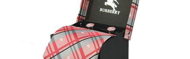 Gravata+Abotoaduras Burberry
