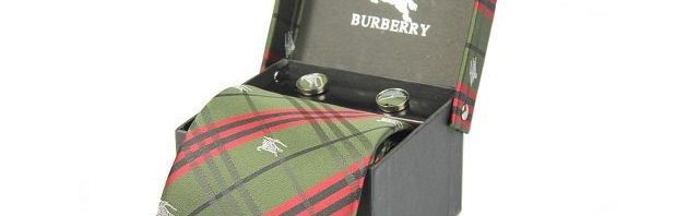 Gravata+Abotoaduras Burberry