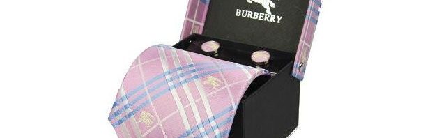 Gravata+Abotoaduras Burberry