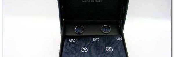 Gravata+Abotoaduras Gucci