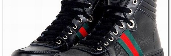 Gucci Bota Tênis Couro Cano Baixo