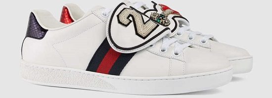 Gucci Tênis 'Ace' com Patches removíveis