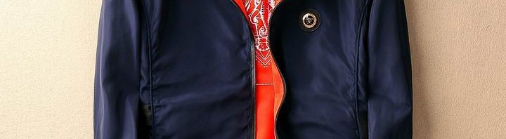 Jaqueta dupla face com capuz Versace