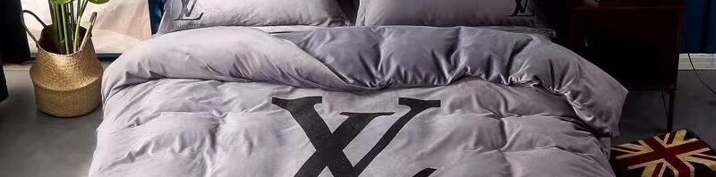 Kit Coordenado Jogo de Cama 4 Pçs. Casal King Size Louis Vuitton