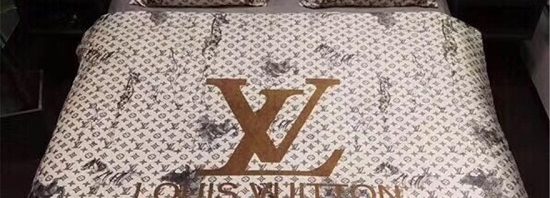 Kit Coordenado Jogo de Cama 4 Pçs. Casal King Size Louis Vuitton