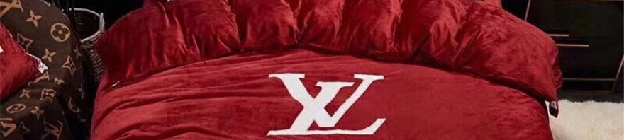 Kit Coordenado Jogo de Cama 4 Pçs. Casal King Size Louis Vuitton
