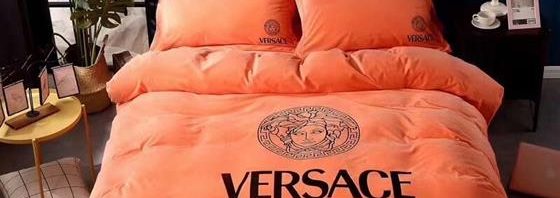 Kit Coordenado Jogo de Cama King Size Versace 4 Peças