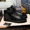 Philipp Plein Tênis cano alto preto Philipp Plein