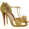 Sandália Dourada Christian Louboutin
