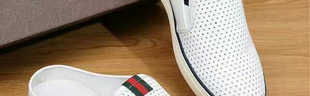 Sandália Mule chinelo slipper couro Gucci