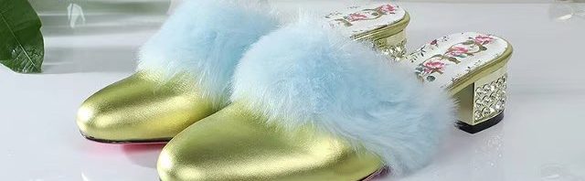 Sandália Slipper de couro 'Princetown Gucci