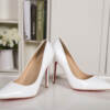 Sapato Alto Branco Christian Louboutin 12cm.