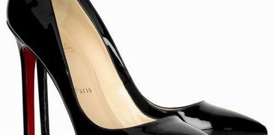 Sapato Christian Louboutin Pigalle Preto 12cm.