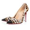 Sapato Christian Louboutin front double 10cm.