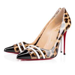 Sapato Christian Louboutin front double 10cm.