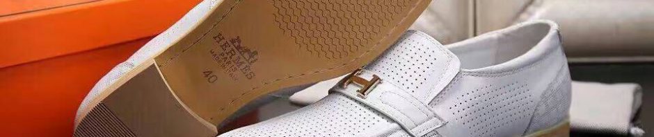 Sapato Couro Branco Hermes