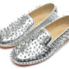 Sapato Prata de Couro Christian Louboutin
