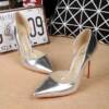 Sapato Prateado Christian Louboutin 10cm.
